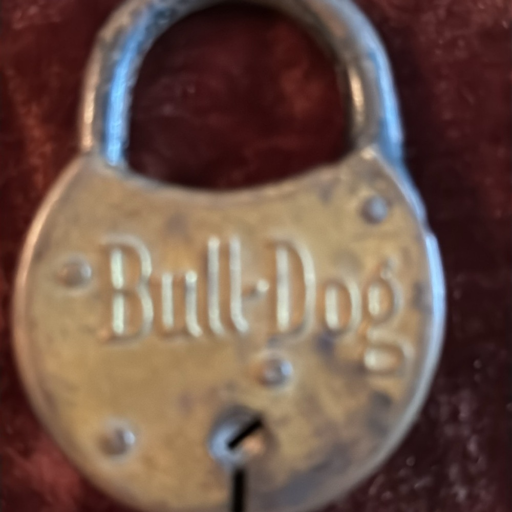 Vintage “ BULL- DOG “ Brass Lock great for repurposing !